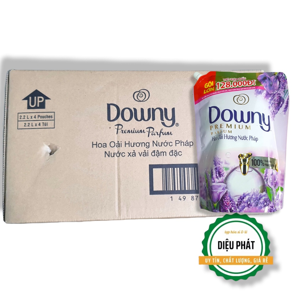 ⚡️ Nước Xả Vải Downy Tinh Dầu Thiên Nhiên Hương Hoa Oải Hương Túi 2.2 Lít