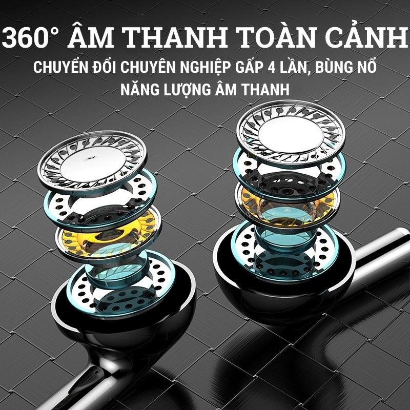 Tai nghe nhét tai có dây Q6 , có mic đàm thoại |âm thanh hay , sống động, giảm tiếng ồn,chống nhiễu cao cấp - Anphustore