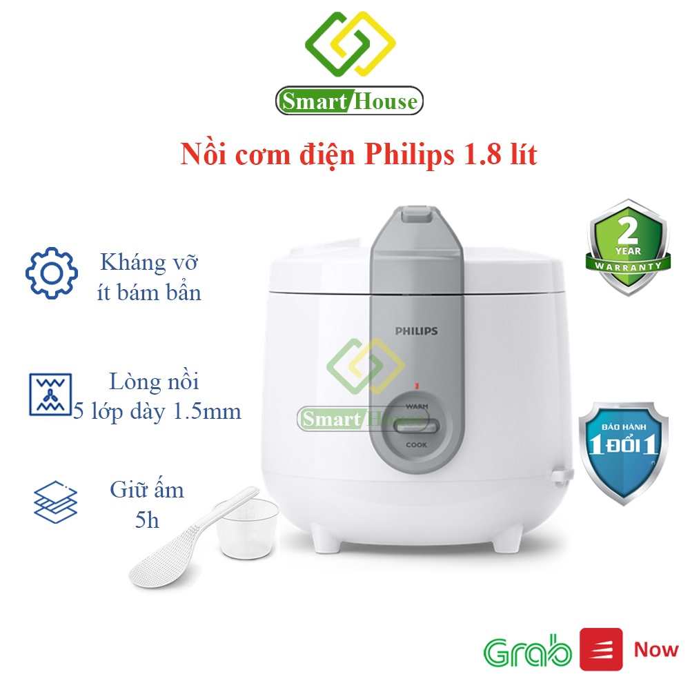 HD3115 - Nồi cơm điện Philips 1.8 lít HD3115 - Hàng chính hãng - Smart House