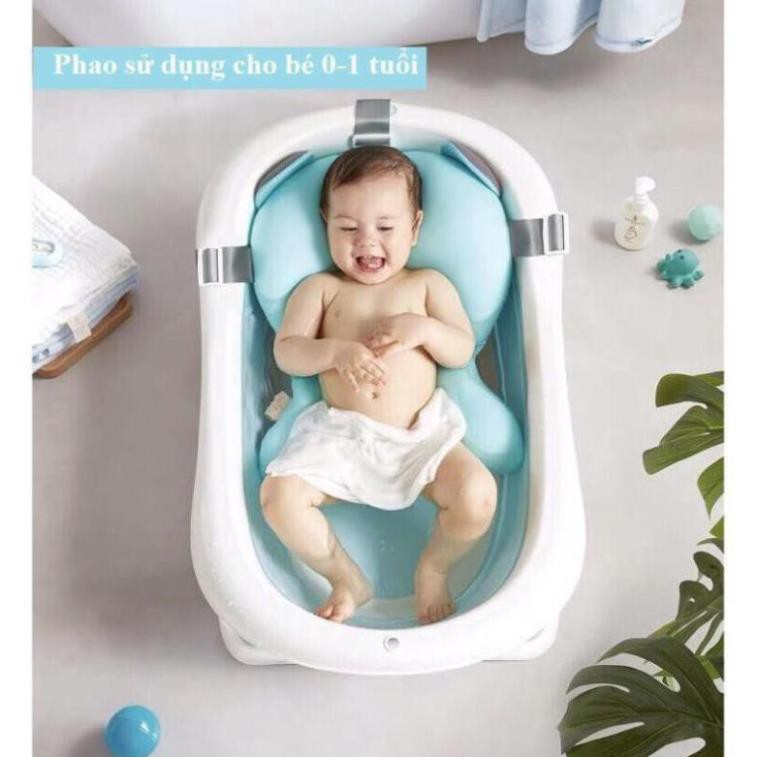 [CAO CẤP] Chậu tắm cho bé HANBEI gấp gọn hàng nhập