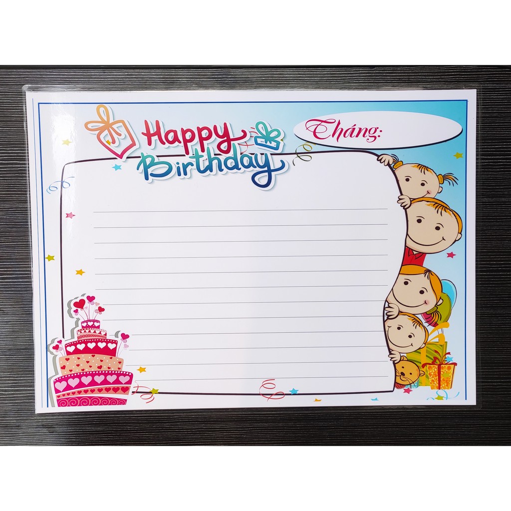 Bộ 4 bảng Tuyên dương, sinh nhật..