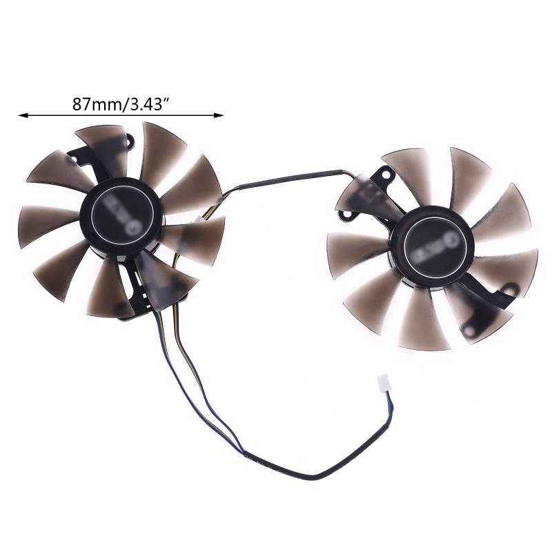 DOU 2pcs 87mm GA91S2U GPU VGA Card Cooler Fan for Palit GeForce GTX 1080 1070Ti 1070 1060 960 950 Dual Video Card Replacement