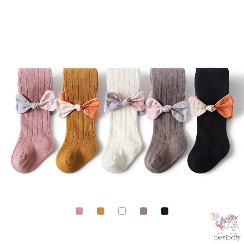 Quần legging phối nơ phong cách thời trang tinh tế cho bé gái