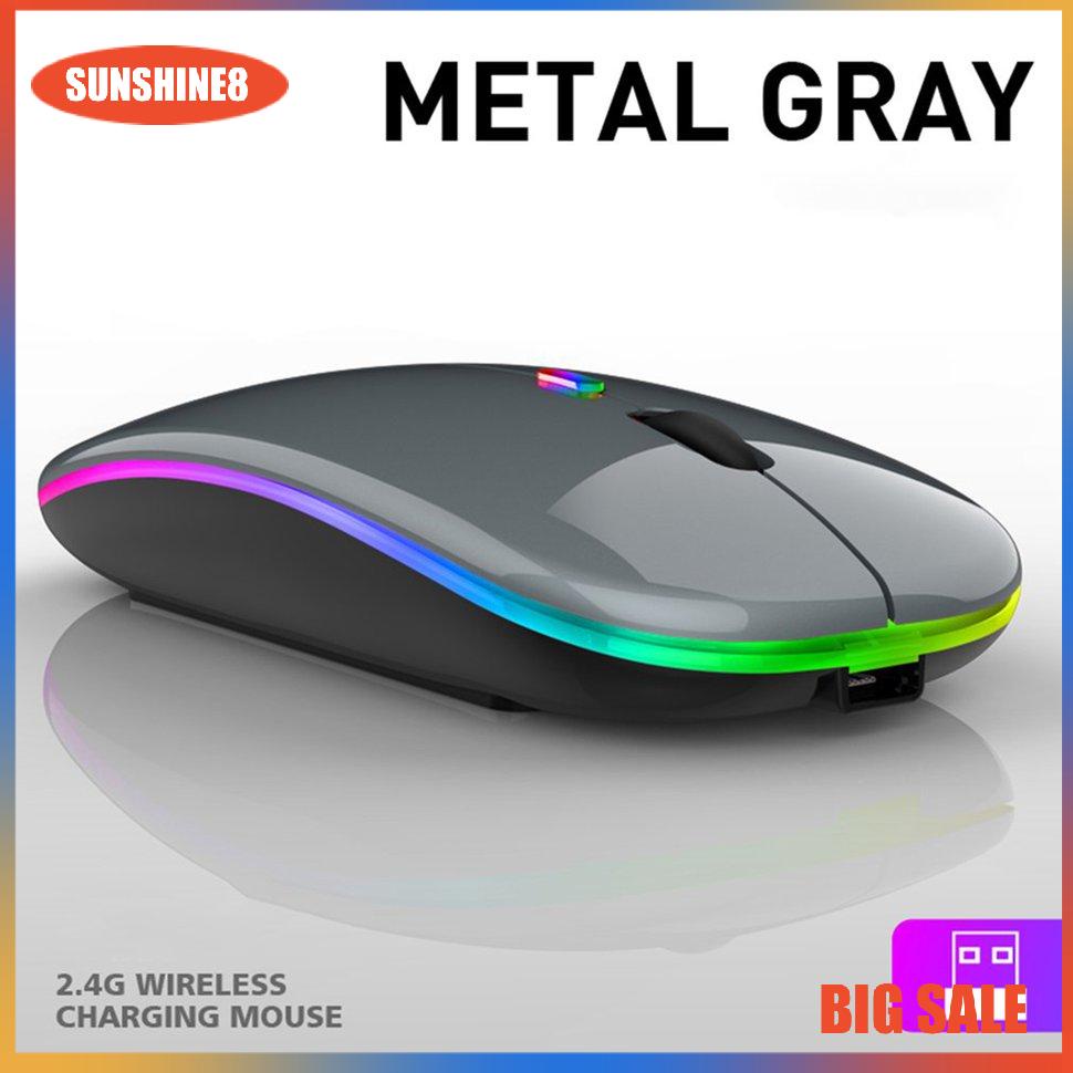 【SUN】Chuột không dây với usb có thể sạc lại RGB Chuột BT5.2 cho chuột máy tính xách tay