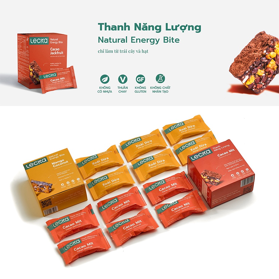 Thanh năng lượng (Lecka) | cacao mít, xoài dừa