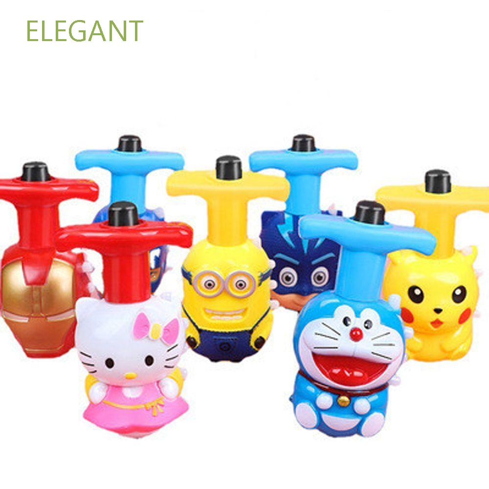 Đồ chơi con quay điện tử họa tiết Doraemon có đèn LED và nhạc cho bé