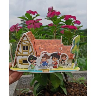 Mô hình lắp ráp nhà 3D cho bé