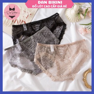 Quần Lót Nữ ❤️FREESHIP❤️ Quần Lót Ren Xuyên Thấu Thêu Hoạ Tiết Quyến Rũ ❤️ Quần Lót Ren tôn dáng gợi cảm sexy mã 1610