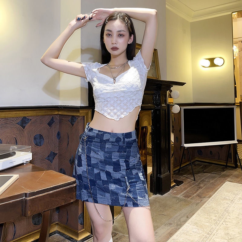 Áo Kiểu Tay Dài Cổ Vuông Phối Ren Hoa Phong Cách Âu Mỹ Thời Trang Xuân Thu Cho Nữ | BigBuy360 - bigbuy360.vn