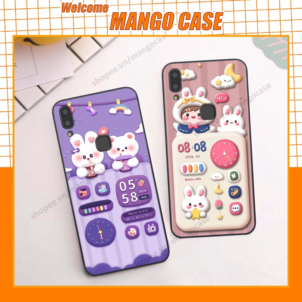 Ốp lưng Vivo V9 / V9 Youth hình gấu, thỏ, đồng hồ cute dễ thương