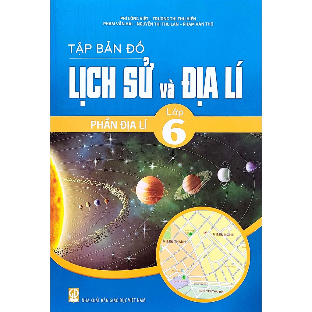 Sách - Tập bản đồ Lịch sử và Địa lí lớp 6 - Phần địa lí