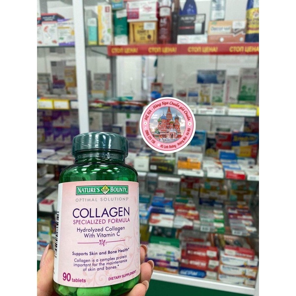 Viên uống Collagen Nga - Collagen thuỷ phân Nature’s Bounty