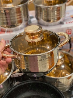 BỘ NỒI MẠ VÀNG CHEF & CHEF
