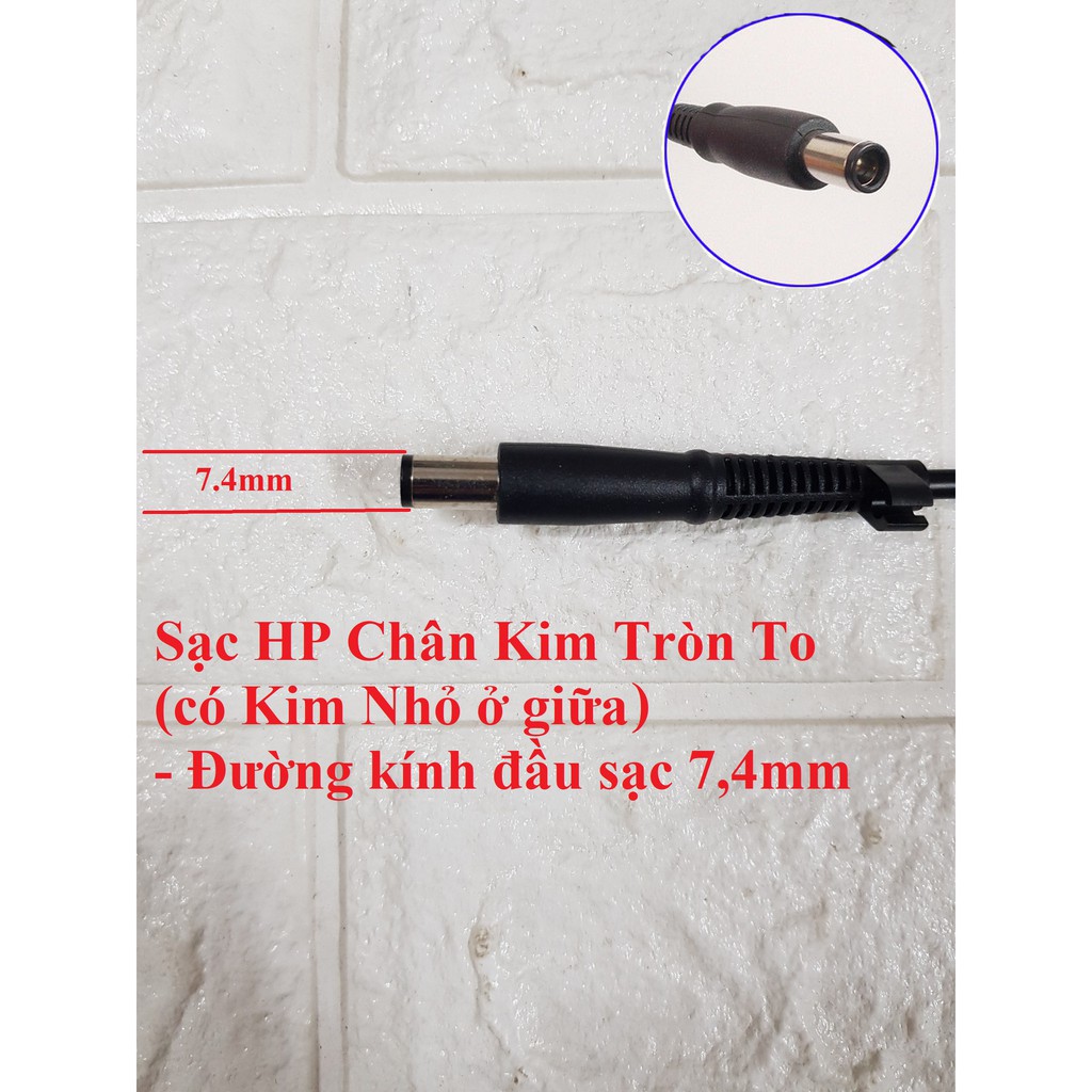 Sạc Laptop HP Folio 9470 9480 OUTPUT 18.5V - 3.5A  Chân Kim To kích thước 7.4mm x 5.0mm - Hàng Nhập Khẩu