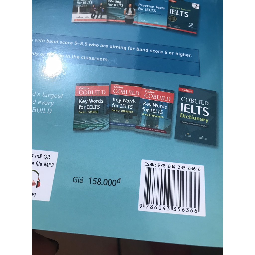 Sách - Collins : Vocabulary For Ielts Anneli Williams - màu xanh