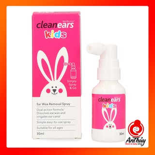Xịt Tan Ráy Tai Cho Bé Cleanears Kids 30ml, Úc