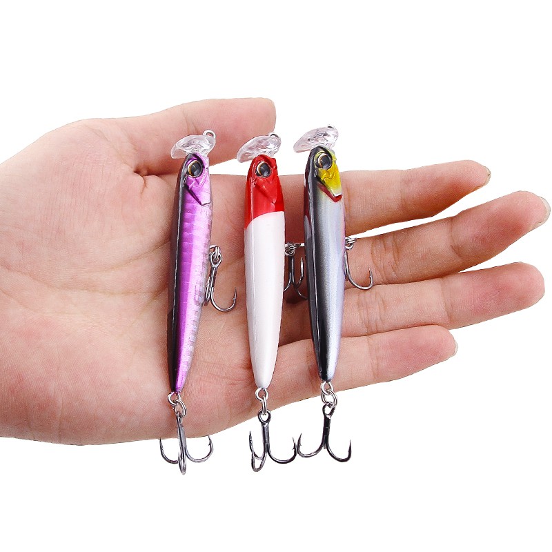 Mồi câu cá giả 8 màu độc đáo tiện dụng
