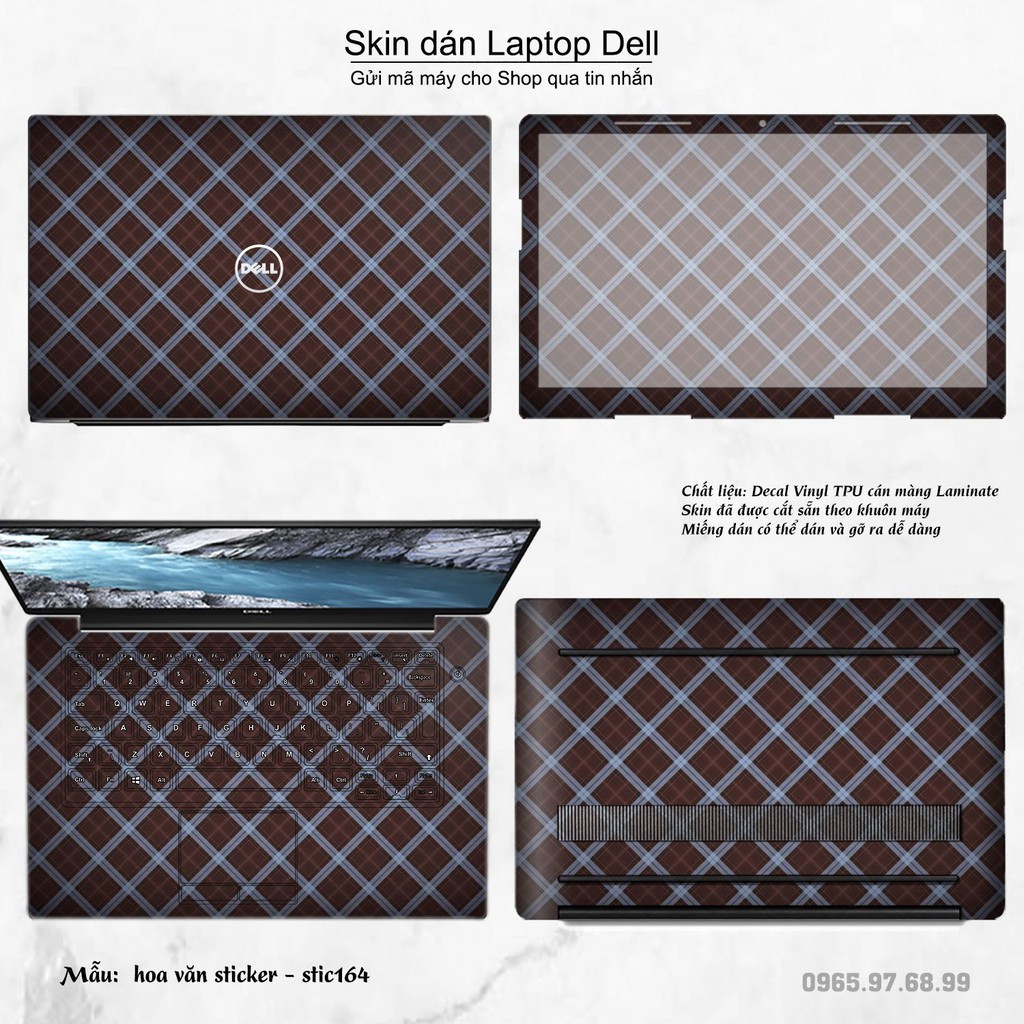 Skin dán Laptop Dell in hình Hoa văn sticker _nhiều mẫu 27 (inbox mã máy cho Shop)