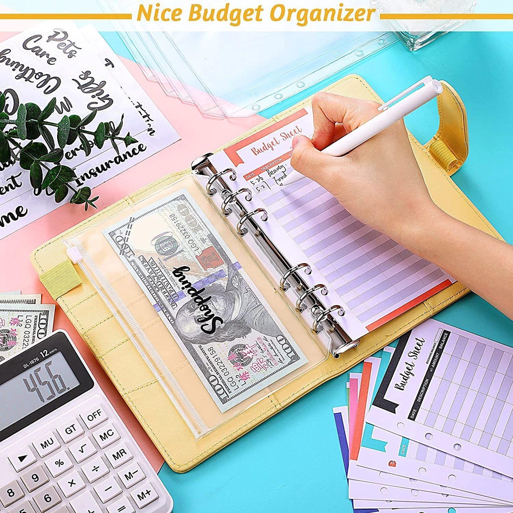 FAY A6 Bìa Thùng Rác PU Nhãn Tiền Mặt Thiết Thực