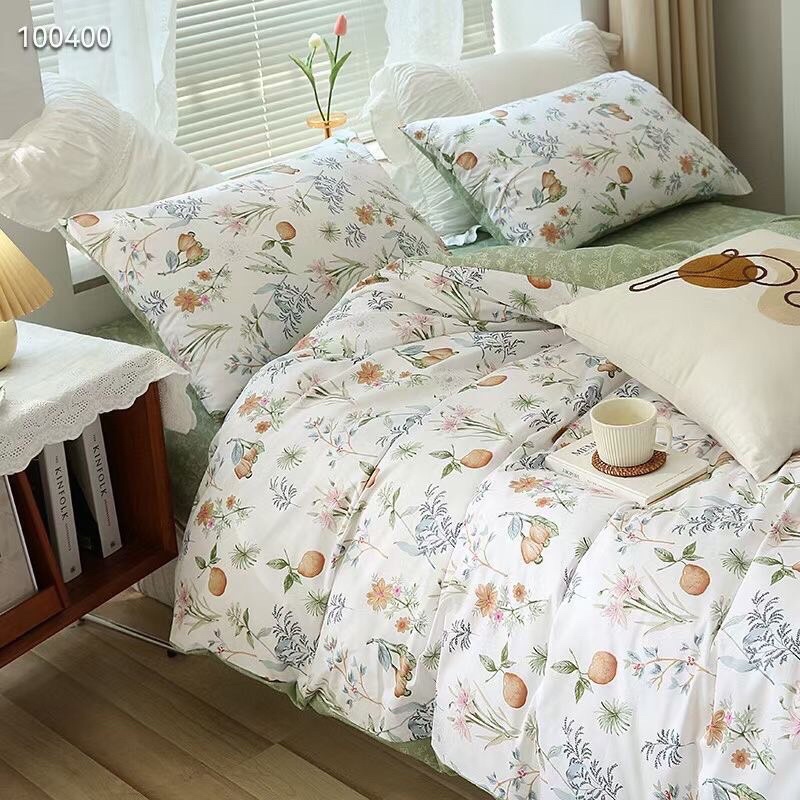 Chăn ga gối Cotton living 4 món nhập khẩu