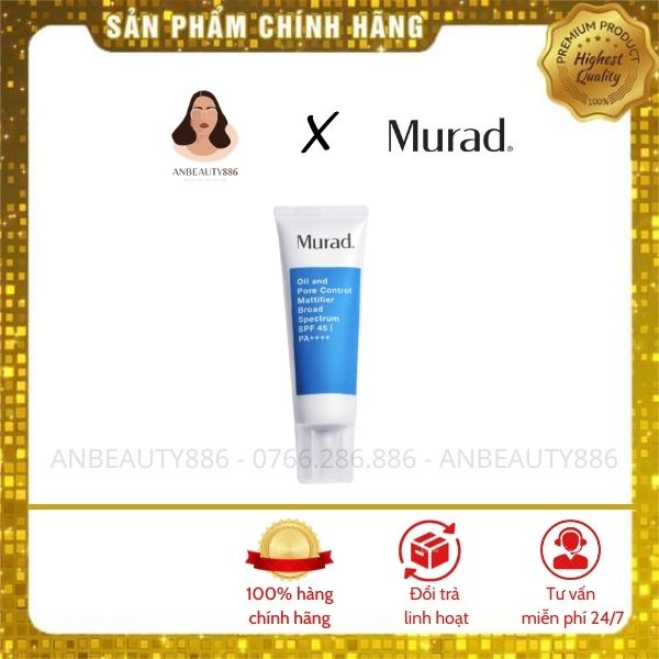 Kem dưỡng và Chống nắng kiềm dầu thế hệ mới Murad Oil and Pore Control Mattifier Broad Spectrum SPF 45 | PA++++ (50ml)