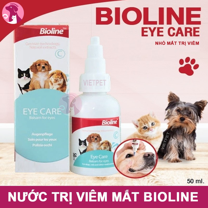 COMBO - Nước vệ sinh mắt chó mèo Bioline (Dành cho mọi lứa tuổi) - Siêu rẻ siêu tốt