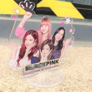 Standee Blackpink Lisa Jisoo Jennie Rose tượng đứng acrylic mica mô hình trang trí in hình nhóm nhạc idol hàn quốc