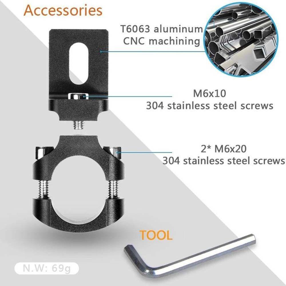 Giá Đỡ Đèn Pha 22mm TG80 Bằng Hợp Kim Nhôm Cho Xe Mô Tô