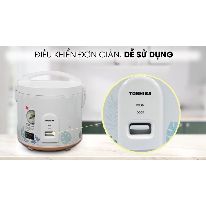 Nồi cơm nắp gài Toshiba 1.8 lít RC-18JH2PV hàng chính hãng bảo hành 12 tháng -Hàng trưng bày mới 99%