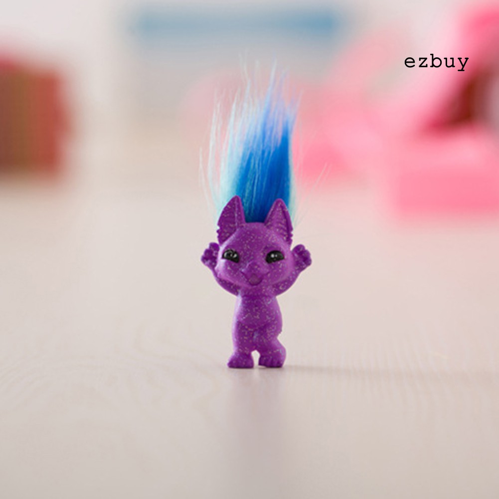 Búp bê trolls nhiều màu sắc trang trí nhà cửa mang lại may mắn
