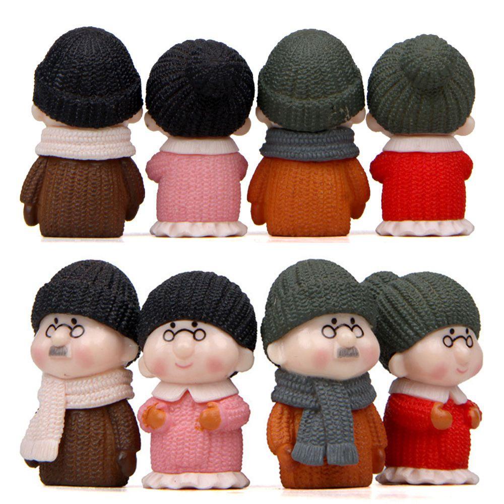 Set 1 / 4 Khuôn Làm Chậu Hoa Mini Hình Ông Già Trang Trí Sân Vườn / Ban Công / Nhà Cửa
