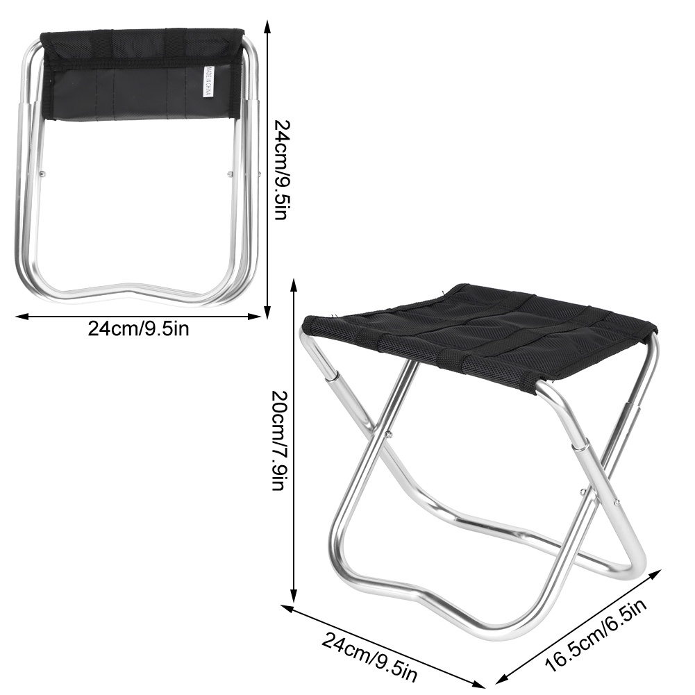 [Hàng HOT] Ghế Xếp  Gấp Gọn Mini hợp kim nhôm ngoài trời để câu cá Cắm trại dã ngoại【Southdakota051】