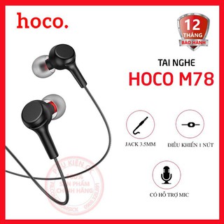 Tai nghe hoco m78 jack 3.5mm dài 1.2m - tương thích nhiều thiết bị