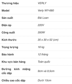 Máy dập nắp cốc bán tự động Verly WY-680