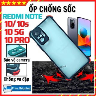 Ốp lưng Chống sốc Xiaomi Redmi Note 10/ 10s/ 10 5G/10 Pro - Chất liệu Nhám Cao cấp - Chống va đập - Thiết kế sang trọng