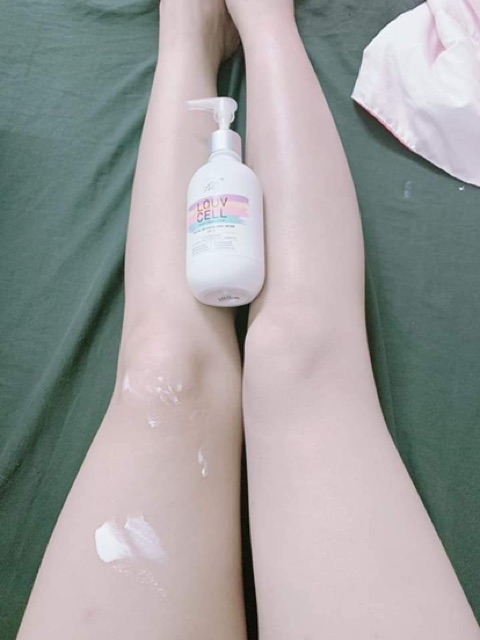 SỮA DƯỠNG THỂ KÍCH TRẮNG LOUV CELL CRYSTAL WHITENING BODY LOTION SPF 5