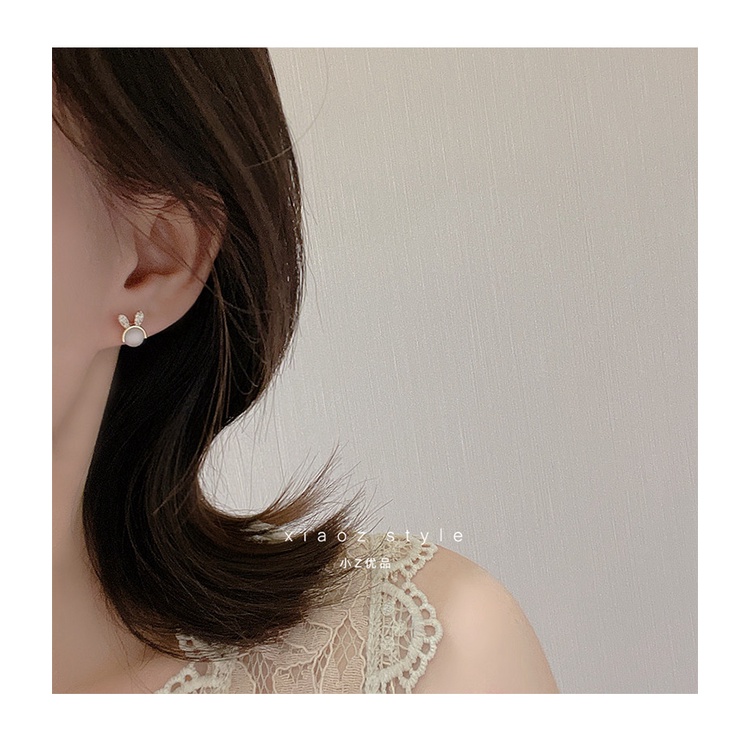 Khuyên tai đính đá hình thú vật đáng yêu cho nữ