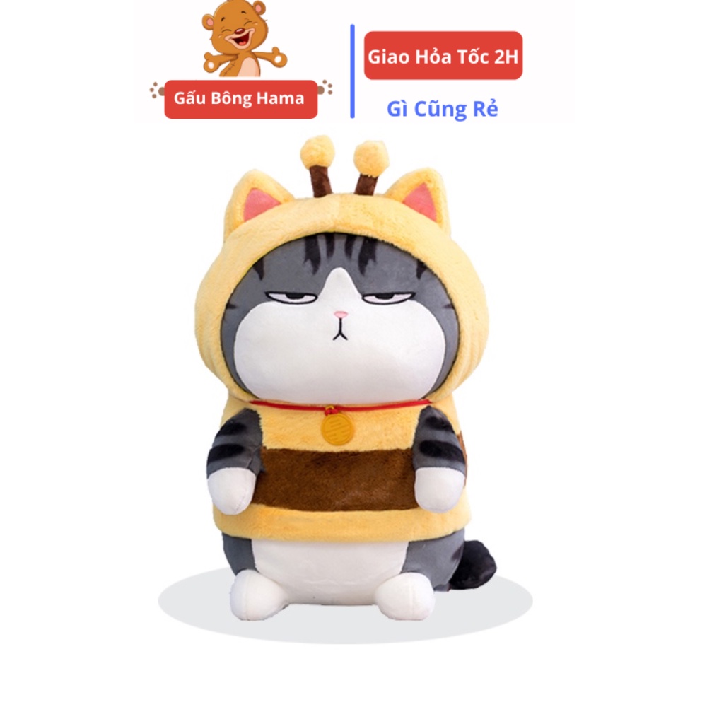 Gấu Bông Mèo Hoàng Thượng Cosplay Ong Cao Cấp