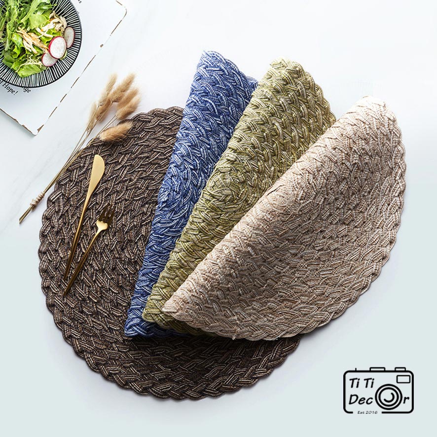 Miếng Lót Nồi TiTi Decor Cách Nhiệt, Tấm Lót Bàn Ăn, Chén Dĩa, Phụ Kiện Nhà Bếp, Bàn Tiệc