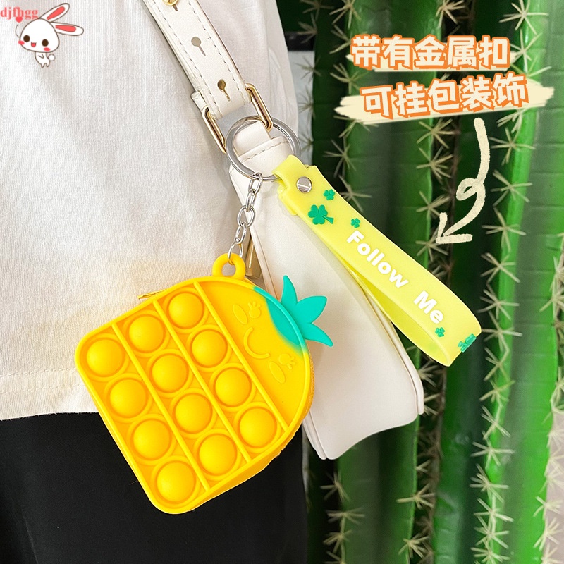 Móc khóa mini hình đồ chơi nhấn bong bóng giải tỏa căng thẳng cho người lớn trẻ em