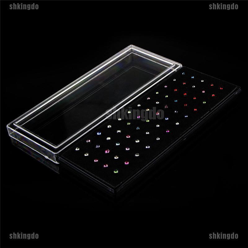 Bộ 60 cái khuyên mũi bằng thép không gỉ đính đá thời trang