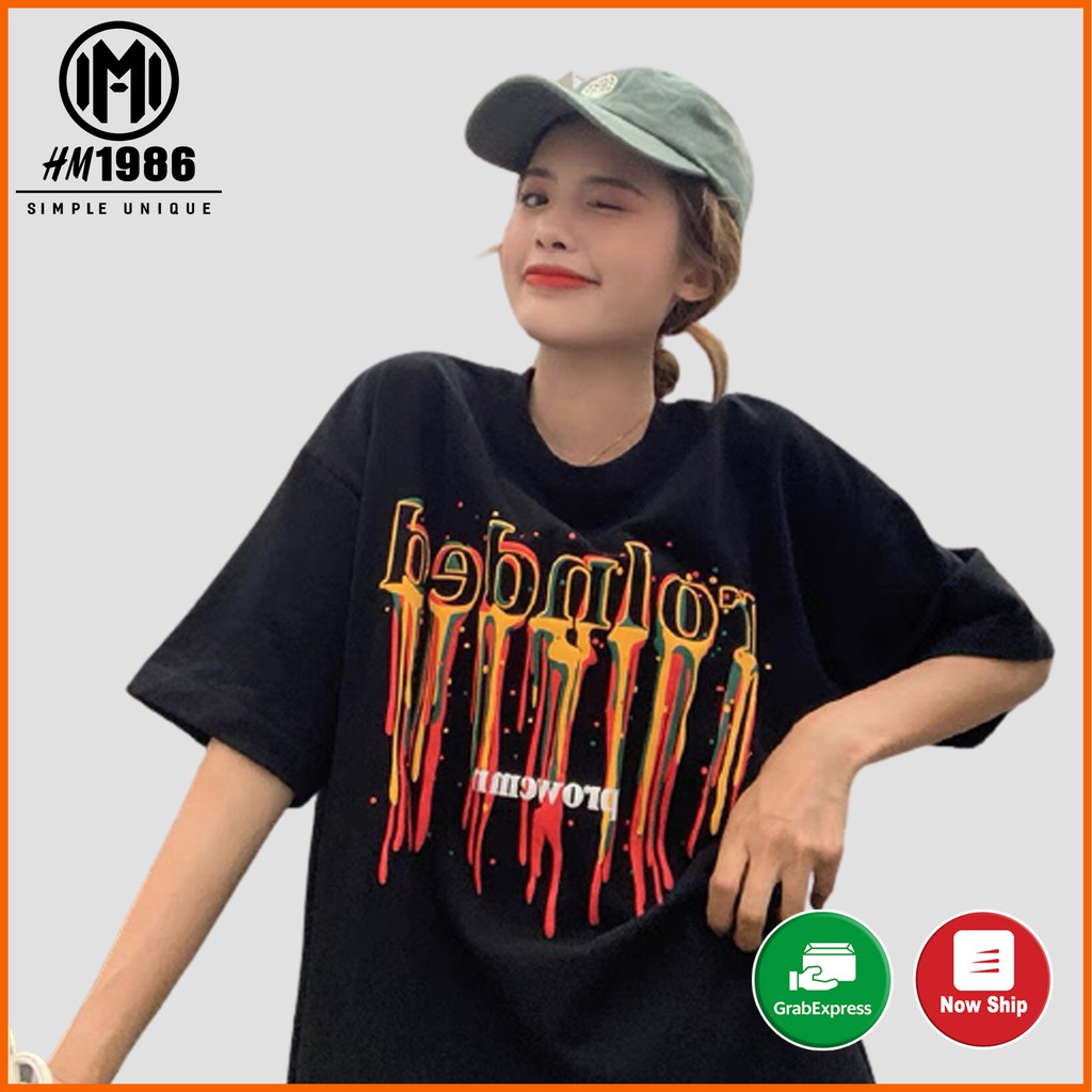 Áo thun tay lỡ form rộng unisex HM1986 3127