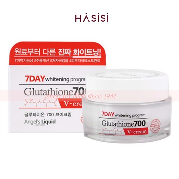 Kem Dưỡng Trắng Da 7DAY WHITENING PROGRAM GLUTATHIONE 700 V-CREAM 50ml