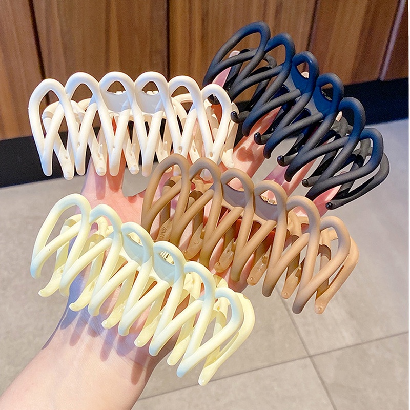 Kẹp tóc dạng tổ chim bằng nhựa acrylic cỡ lớn thời trang