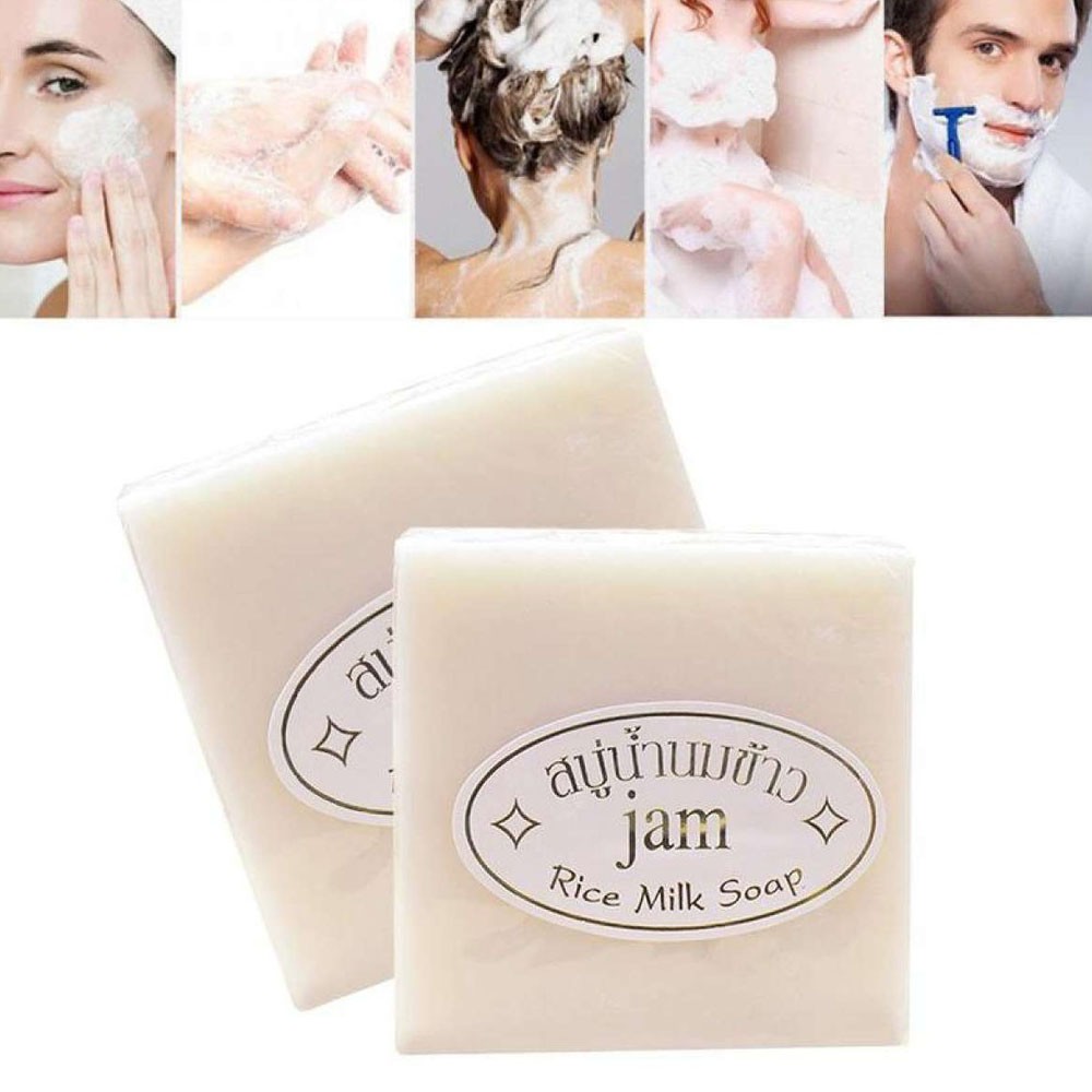 XÀ PHÒNG CÁM GẠO THÁI LAN JAM RICE MILK SOAP LỐC 12 BÁNH | BigBuy360 - bigbuy360.vn