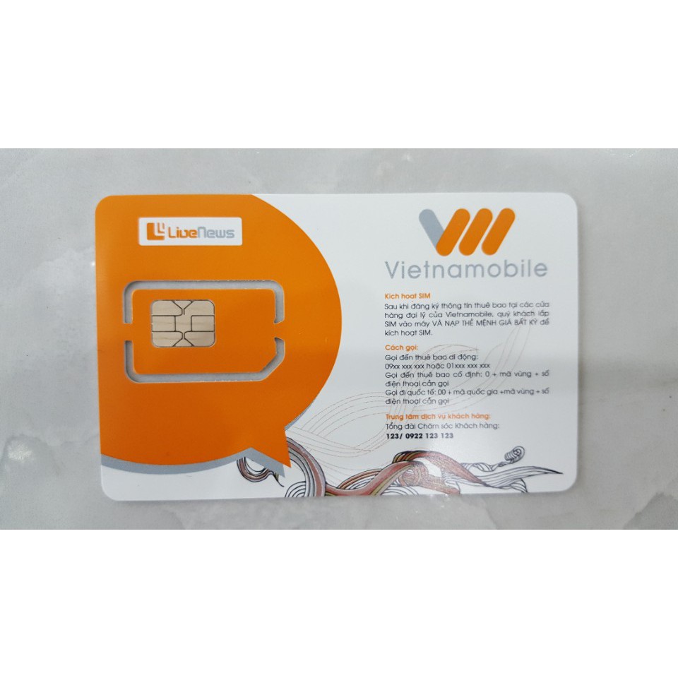 Thánh sim 3G Vietnamobile tặng 120gb/ Tháng (4gb/ Ngày)