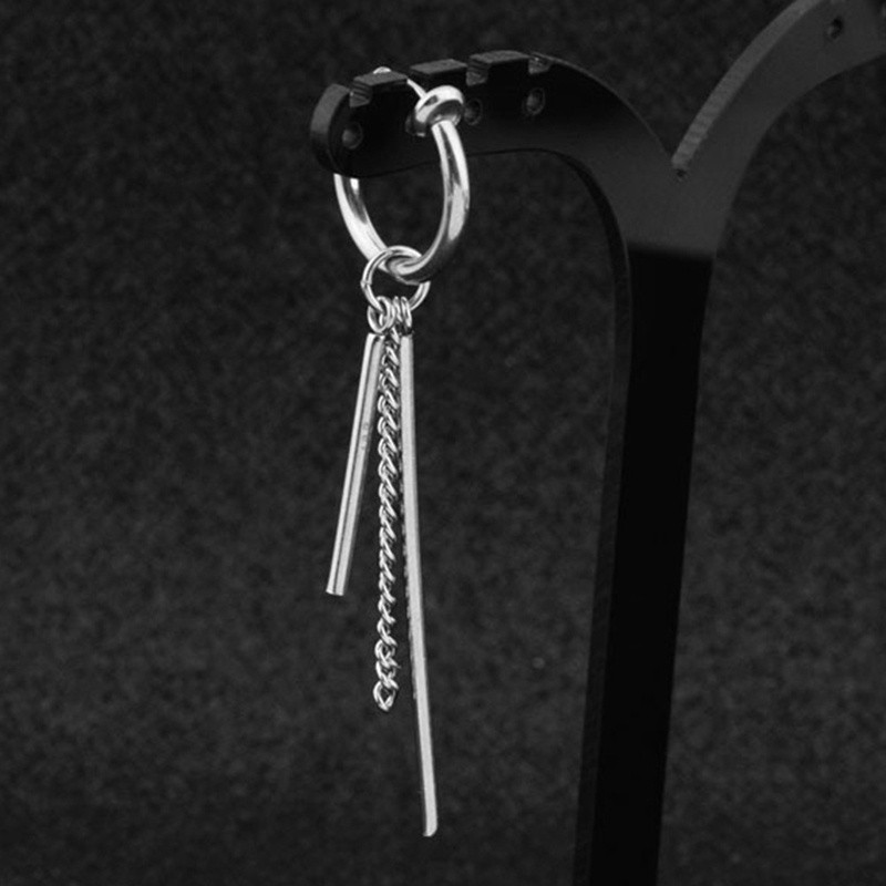 Bông tai kiểu thả dáng dài phong cách Hàn Quốc sang trọng cho nam và nữ