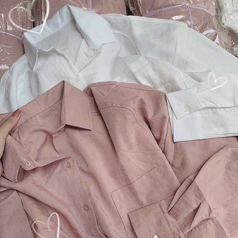 ÁO SƠ MI TRƠN PHOM RỘNG