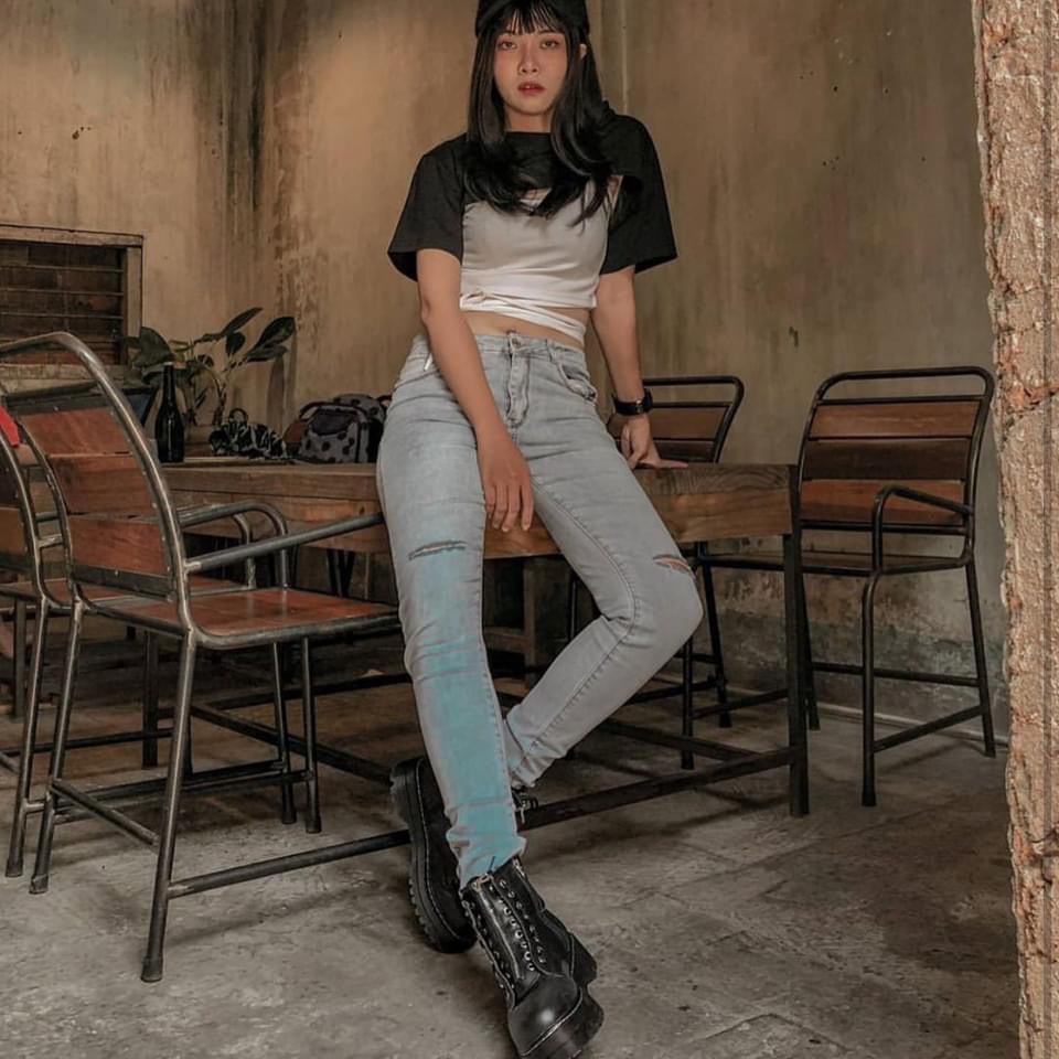 Giày PD đen đế cao