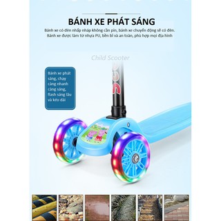 XE SCOOTER CHO BÉ - XE SCOOTER BÁNH PHÁT SÁNG